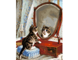 Котенок и зеркало X-1142