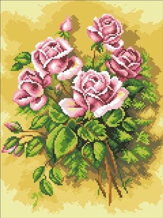 Розы в букете DS306 (алмазная мозаика) mc-mb avmn