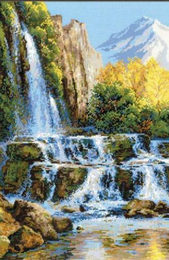 Пейзаж с водопадом (1194)