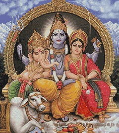 Боги Шива, Ганеша и Парвати