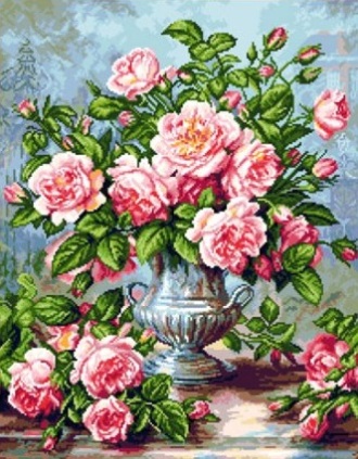 Розовые розы X-923