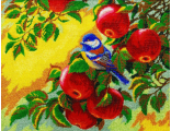 Райские яблочки (птица на ветке) Н-003