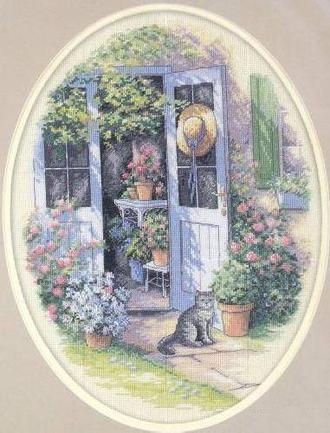 Дверь в сад (дверь в цветах) 35124