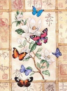 Торжество бабочек (бабочки на цветке) 35063