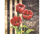 Красные тюльпаны (РТ-007)