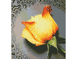 Желтая роза АЖ-18 (алмазная вышивка-мозаика) mc