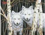 Магия белых волков 72029,06 (алмазная вышивка-мозаика Anya)