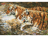 Тигры 71048,20 (алмазная мозаика Anya) mgm-mt