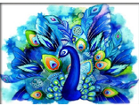 Синяя птица счастья 1346 (алмазная вышивка) mu-mgm