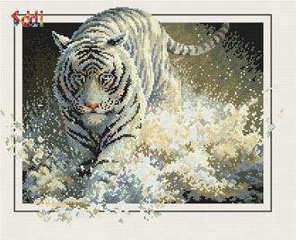 Белый тигр 71048,02 (алмазная вышивка Anya)