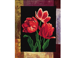 Тонкий аромат (тюльпаны красные) 80162 (алмазная вышивка-мозаика) mc-mb