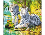 Белые тигры 900501 (алмазная мозаика Anya) mgm-mt