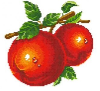 Красные яблоки АЖ-1071 (алмазная вышивка) mc